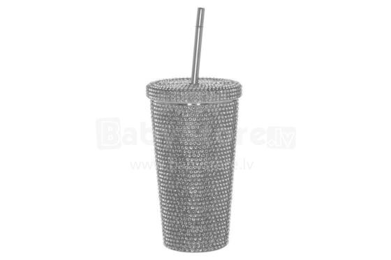 Maku Deal Termo puodelis Diamond Glitter 540 ml sidabrinis