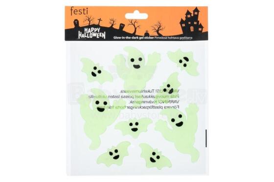 Festi Halloween gelinis lipdukas vaiduoklis šviečiantis tamsoje