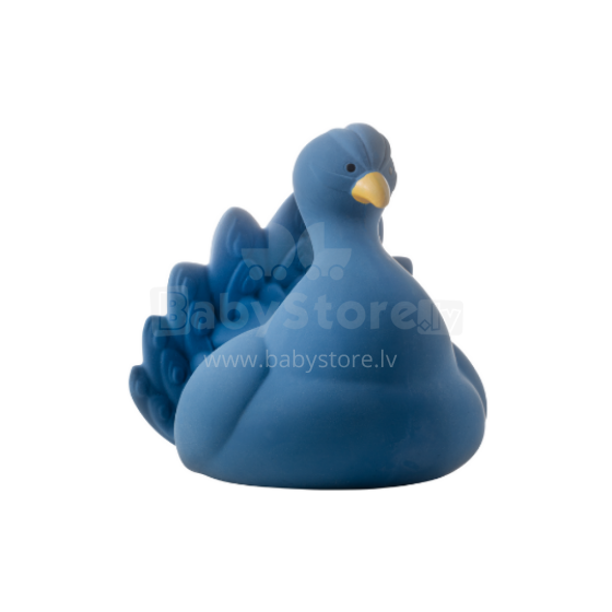Natruba Bath Toy Peacock Art.251332 Povas pagamintas iš 100 % natūralios gumos