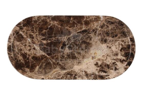 Maku padėklas marmurinis rudas 30x15 cm
