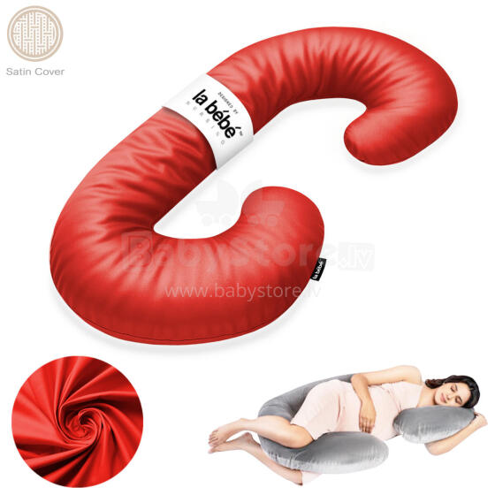 La Bebe™ Maternity Satin Pillow Sì - Duo Art.689575 Satin fabric. Multifunctional maternity pillow with memory foam filling