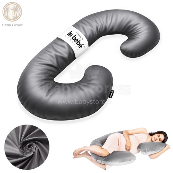 La Bebe™ Maternity Satin Pillow Sì - Duo Art.608575 Satin fabric. Multifunctional maternity pillow with memory foam filling