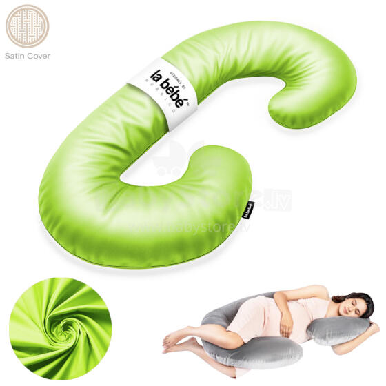 La Bebe™ Maternity Satin Pillow Sì - Duo Art..638516 Satin fabric. Multifunctional maternity pillow with memory foam filling