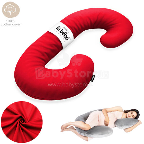 La Bebe™ Maternity Pillow Sì - Duo Art.227032 100% cotton. Multifunctional maternity pillow with memory foam filling