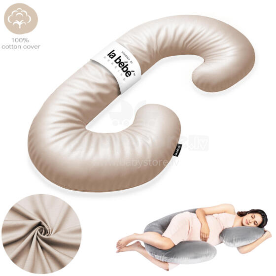 La Bebe™ Maternity Pillow Sì - Duo Art.227043 100% cotton. Multifunctional maternity pillow with memory foam filling