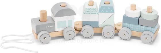 Navaris Wooden Train Art.55243.01 Medinis traukinys su figūromis