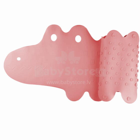 Bam Bam Bath Mat Crocodile Art.BL149 Pink Vonios kilimas neslystantis
