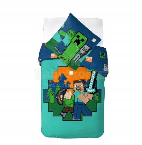 Carbotex Bedding Minecraft 135x200/80x80cm Art.MC248796-13  Хлопковое постельное белье