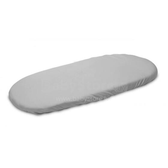 Miminu Jersey Sheet Art.252071 Grey Medvilninis lakštas su guminiu lopšiu