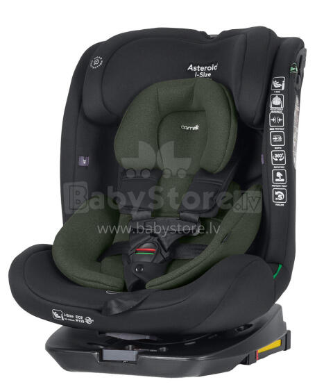 Kūdikių automobilinė kėdutė Carrello Asteroid CRL-17001 i-Size Hunter Green