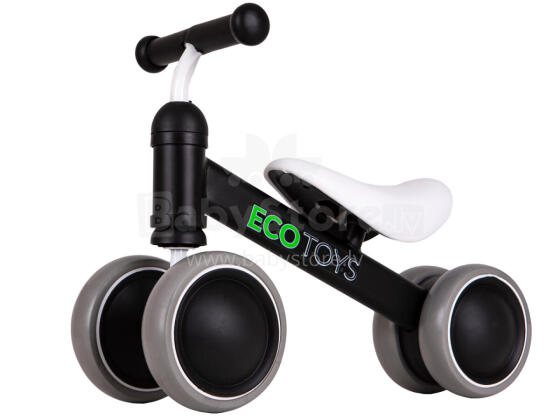 Balansinis dviratis, treniruoklis, mini dviratis vaikams, juodas, ECOTOYS