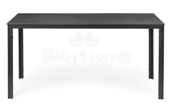 6 asmenų sodo stalas 156x78 cm Polywood lauko baldai pilkas