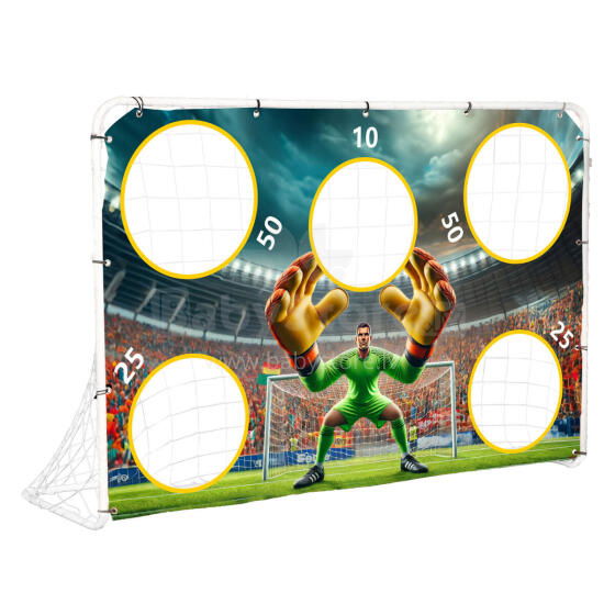 Futbolo treniruočių vartai su taikiniu 180x122 cm MultiGarden