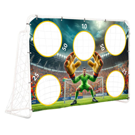 Futbolo treniruočių vartai su taikiniu 180x122 cm MultiGarden