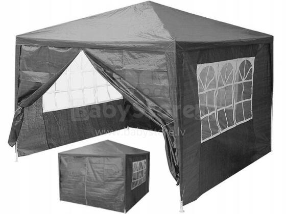 Sodo komercinis paviljonas, 3x3 m, 4 sienos, pilkas, MultiGarden