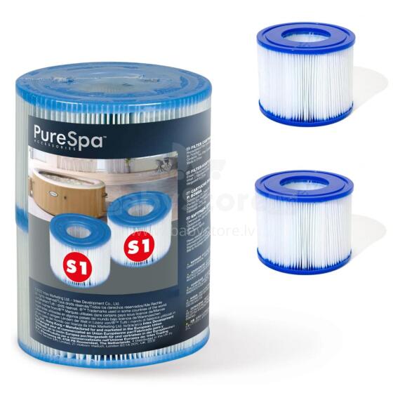 Filtrai S1 komplektas 2 vnt. rinkinys Pure SPA INTEX 29001