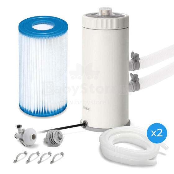 Baseino filtro siurblys 2006L/h filtras + montavimo priedai INTEX 26604