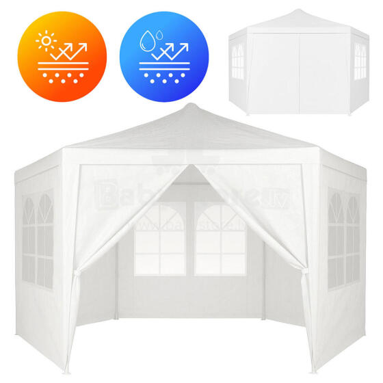 Sodo prekybos paviljonas palapinė 2x2x2 m su langais balta MultiGarden