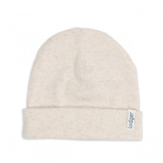 Lodger Beanie Melange bērnu cepurīte, Birch, 0-6 mēn.