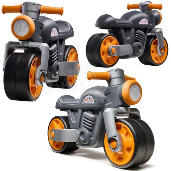 FALK Važiuojantis Dviratis Tylios Ratukais Motor Prem1er Retro Juodas 12m+