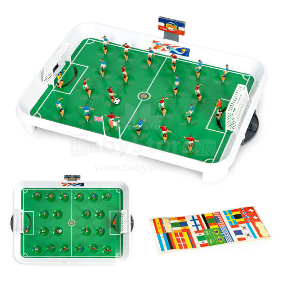 Mini futbolo stalo žaidimas ant spyruoklių 22 žaidėjams