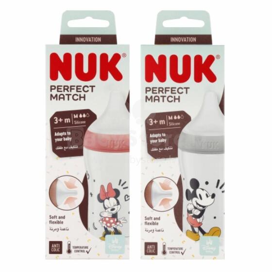 NUK 742036 Silikoninė buteliukas PP 260ml MICKEY