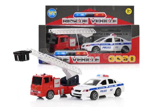 ARTYK 131714 2 automobilių rinkinys Gaisrinė + Policija