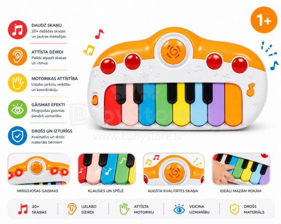 Bo Musical Piano Art.254419  Interaktyvus Žaislas - Pianinas