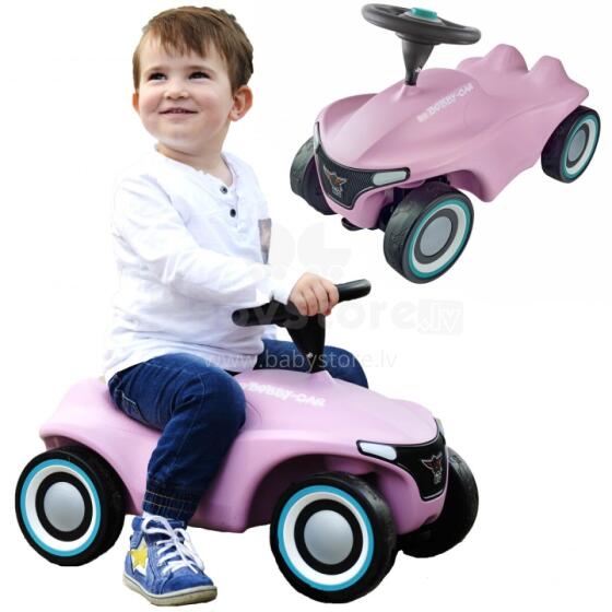 BIG Rožinė Vaikiška Stumdomas Automobilis Bobby Car Neo Rožinė