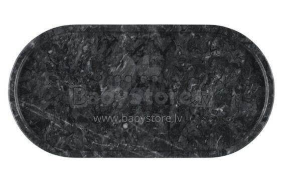 Maku padėklas marmurinis juodas 30x15 cm
