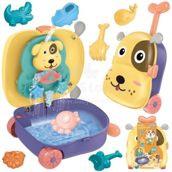 Woopie  3-in-1 Art.44138 Smėlio ir Vandens Žaidimų Rinkinys Krepšys Šuniuko Vandens Stalas