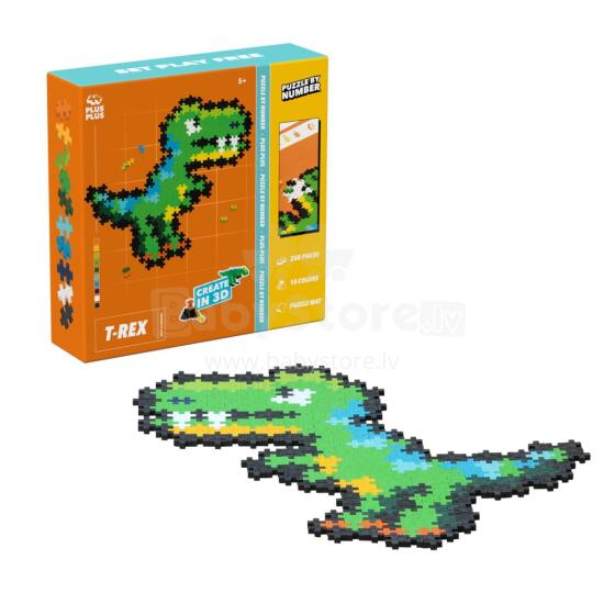 Plus Plus dėlionė pagal numerius T-REX, 250 vnt.
