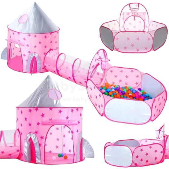 WOOPIE 3-in-1 Princesės Pilies Palapinė XXL Kupolas Tunnelis Sausas Baseinas
