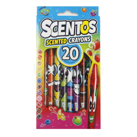 SCENTOS ST 40277 Kvepiantys pieštukai 20 vnt.