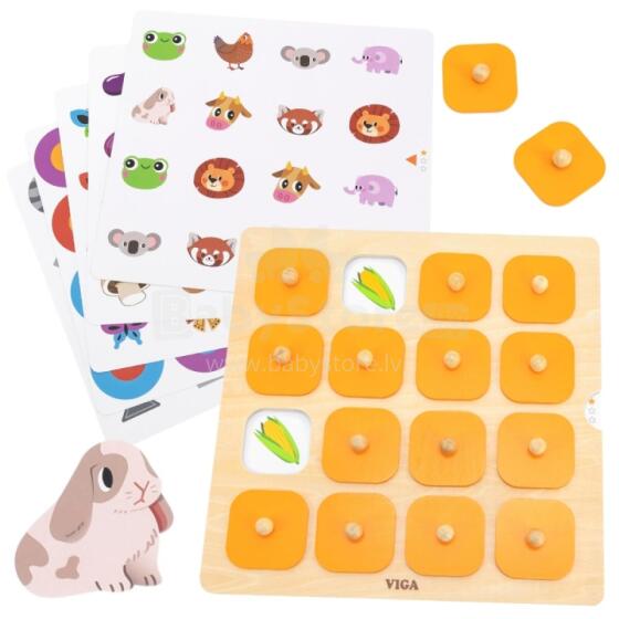 Viga atminties žaidimas Atspėk paveikslėlius 10 kortelių Montessori