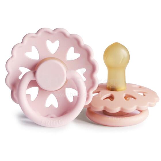 Frigg Fairytale Round Latex Art.100157 The Snow Queen/The Princess and the Pea Pacifier (nipple) made of 100% natural rubber 0-6 months (2 pcs.)