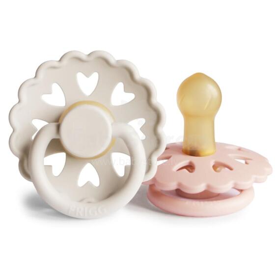 FFrigg Fairytale Round Latex Art.100151 The Ugly Duckling/The Little Match Girl  Pacifier (nipple) made of 100% natural rubber 0-6 months (2 pcs.)
