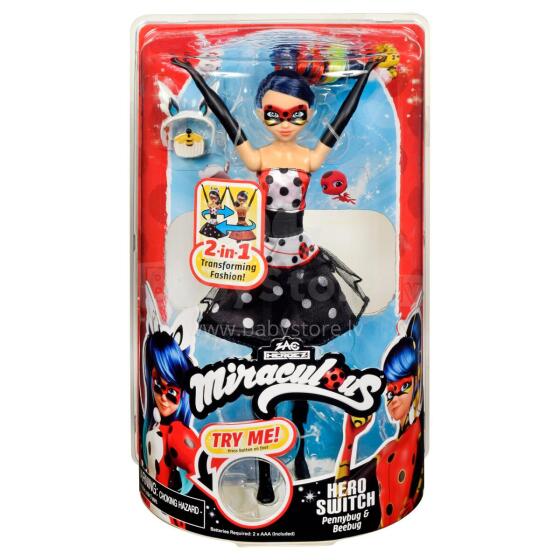 MIRACULOUS lėlė Hero Switch Penny Bug  & Bee Bug, 50417