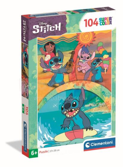 CLEMENTONI dėlionė Disney Stitch, 104 det., 25042
