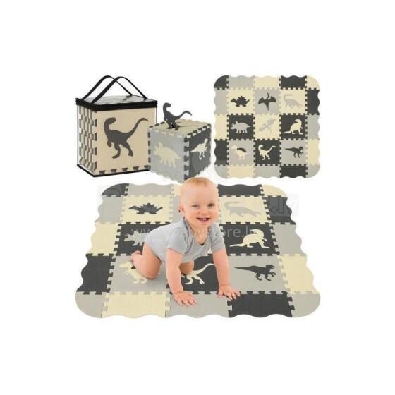 Kruzzel Mat Floor Puzzle Dinosaurs Art.25785  Daugiafunkcinis dėlionės kilimėlis grindims