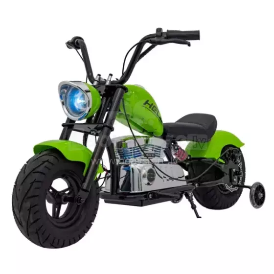 Motorcycle Chopper Warrior Art.260379 Green Galingas 12 V vaikiškas elektrinis automobilis / elektrinis motociklas