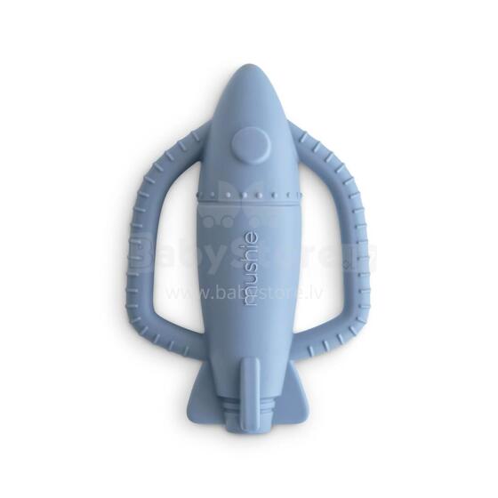 Mushie Silicone Teether Rattle Art.101496 Tradewinds Silikoninis barškutis (100 % natūralus)