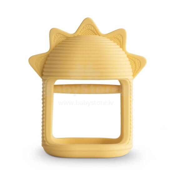 Mushie No Drop Silicone Sensory Teether  Art.101474 Silikoninis barškutis (100 % natūralus)