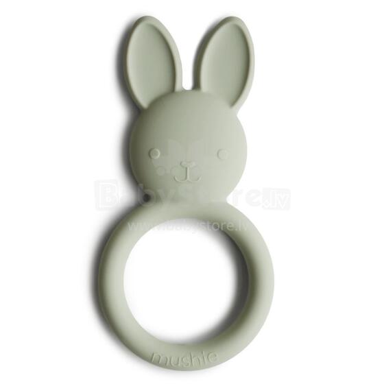Mushie  Silicone Teether Bunny Art.2560471 Silikoninis barškutis (100 % natūralus)