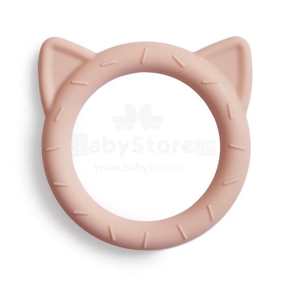 Mushie  Silicone Teether Rattle Art.2560265 Silikoninis barškutis (100 % natūralus)