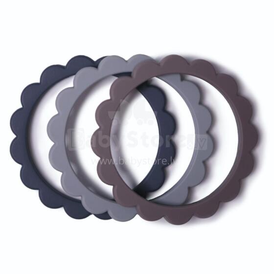 Mushie  Silicone Teether Flower Bracelet Art.2600279 Silikoninis barškutis (100 % natūralus)