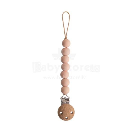 Mushie Silicone Pacifier Clip Halo Art.2120019 Blush Pacifier holder