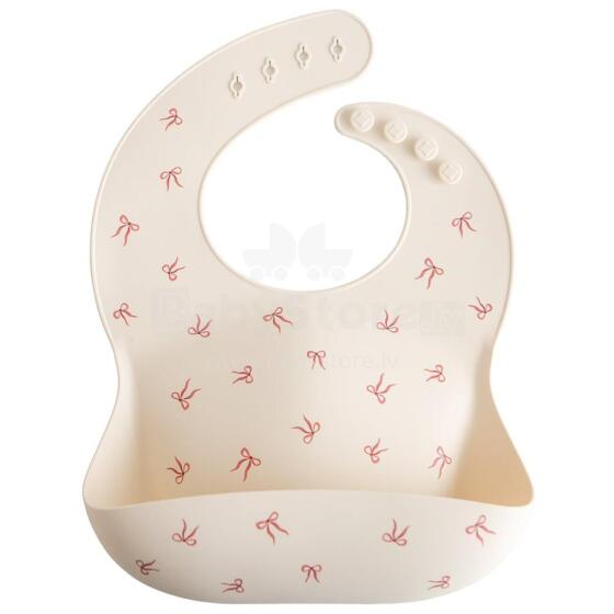 Mushie Silicone Bib Art.102069 Kūdikio seilinukas pagamintas iš 100 % aukštos kokybės silikono