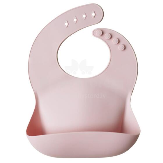 Mushie Silicone Bib Art.2500019 Blush Kūdikio seilinukas pagamintas iš 100 % aukštos kokybės silikono
