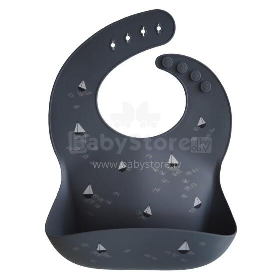 Mushie Silicone Bib Art.2500443 Kūdikio seilinukas pagamintas iš 100 % aukštos kokybės silikono